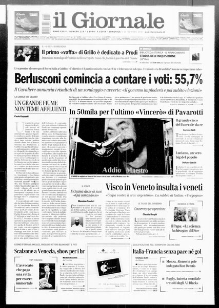 Il giornale : quotidiano del mattino